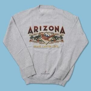 Arizona Grand Canyon State Er Grey Sweatshirt Retro Vtg